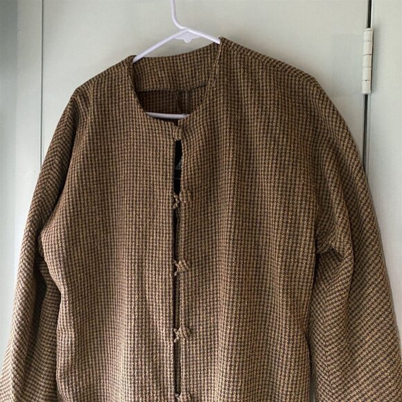 Vintage Skirt Suit Marianne Novobatzky NY Lagenlook Houndstooth Jacket Modest - Picture 3 of 8